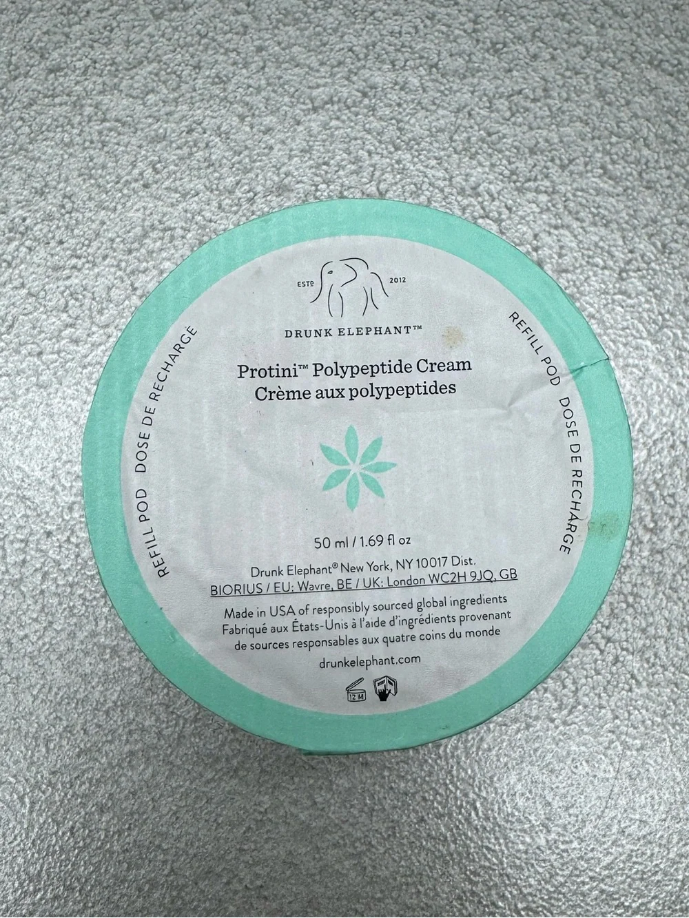 Drunk Elephant Protini™ Polypeptide Cream Refill Pod - seafoam green